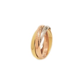 Cartier Trinity Ring in Three-Color Gold, 18K Yellow and White #50