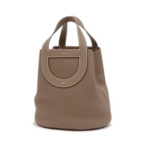 Hermes Hermès In the Loop 23 Handbag in Taurillon Swift Etoupe with Gold Hardware, B Stamp