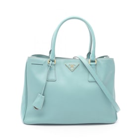 Prada SAFFIANO Galleria handbag, leather, women's, blue, BN1874