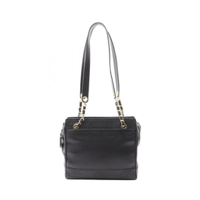 CHANEL Triple Coco Mark Tote Bag in Calfskin Leather, Black