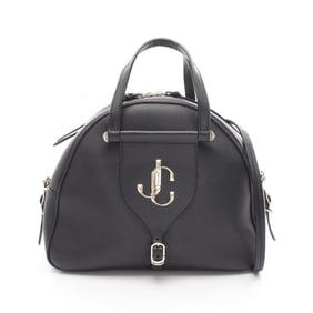 JIMMY CHOO Varenne Bowling M Handbag, Leather, Women's, Black