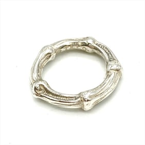 Tiffany & Co. Bamboo Ring, Size 9, SV925, 5.0g, Silver, Women's