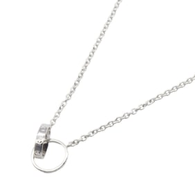 Cartier Baby Love Necklace, 18K White Gold, Women's, Silver
