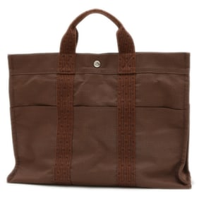 Hermes Hermès Air Line Tote MM Bag Canvas Brown
