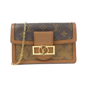 Louis Vuitton Monogram Reverse Portefeuille Dauphine M68746 Chain Wallet