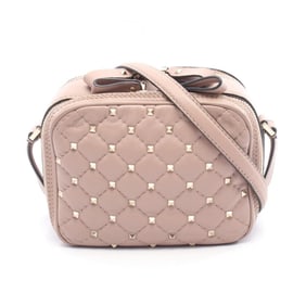 Valentino quilted shoulder bag in leather, pink for women