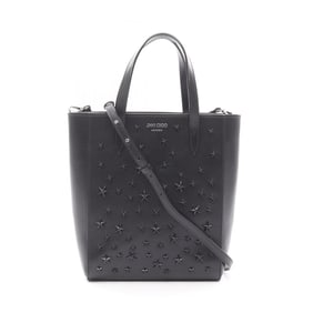 JIMMY CHOO BRIA TOTE N S Leather Tote Bag, Women's, Black