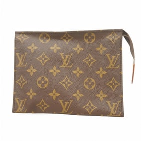 Louis Vuitton Monogram Poche Toilette 19 Pouch M47544 Brown Women's P1383322