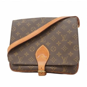 Louis Vuitton Monogram Cartouchiere GM Shoulder Bag M51252 Brown Women's P1376884