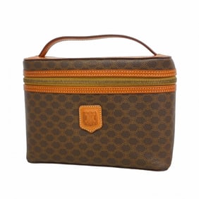Celine Vanity Bag Macadam Brown Women's