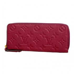 Louis Vuitton Monogram Empreinte Portefeuille Clemence Long Wallet M61701 Raisin Women's