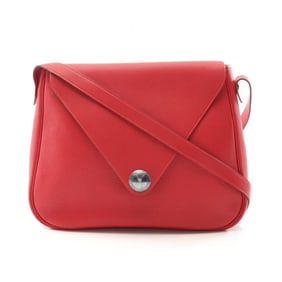 Hermes Hermès Christine Togo Leather Shoulder Bag, Women's, Red
