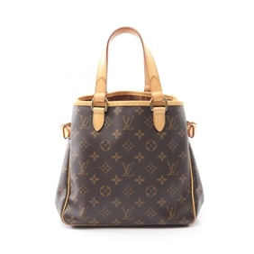 Louis Vuitton Batignolles handbag, coated canvas and leather, Monogram, women's, brown, M51156