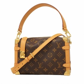 Louis Vuitton Monogram Side Trunk MM M46358 Brown 2-Way Bag for Women (P1350736)