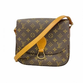 Louis Vuitton Monogram Saint-Cloud GM Shoulder Bag M51242 Brown Women's