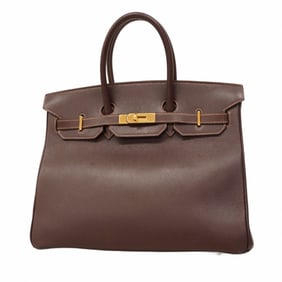Hermes Hermès Veau Gulliver Birkin 35 Handbag, Brown, C Stamp, Women's, P1275613