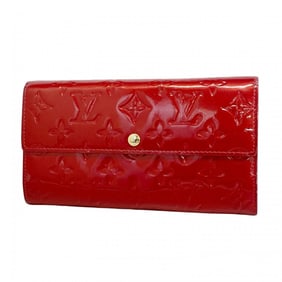 Louis Vuitton Vernis Portefeuille Sarah M93530 Long Wallet, Pomme d'Amour, Women's