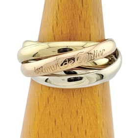 Cartier Trinity 5-Row Ring, Size 12, 18K, Women's, CARTIER
