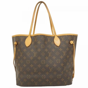 Louis Vuitton Monogram Neverfull MM Tote Bag M40156 Brown Women's