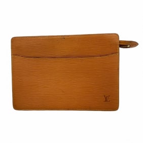 Louis Vuitton Epi Pochette Homme Clutch Bag M52528 Zipangu Gold for Men and Women