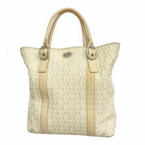 Celine tote bag leather ivory women's