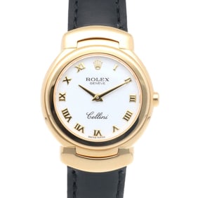 Rolex Cellini Watch, 18K, 6621 Quartz, Women's, ROLEX K-Serial, 2001 Model, Roman Numerals
