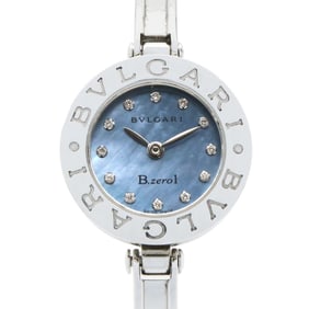 BVLGARI B-zero1 Watch, Stainless Steel, Women's, Blue Shell, BZ22S