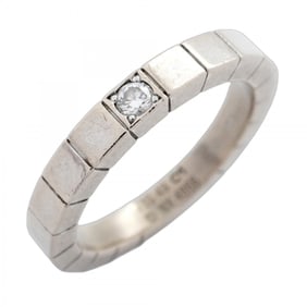 Cartier Lanier Ring, 1PD, 18K White Gold with Diamonds, #49, Women's, P1347223