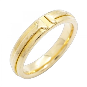 Tiffany T Two Narrow Ring, 18K Yellow Gold, Size 15, Men's, P1248170