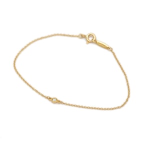 Tiffany By the Yard Bracelet K18YG 1P Diamond