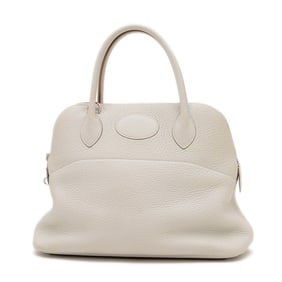 Hermes Hermès Bolide 31 Handbag, Taurillon Blue Glacier, Silver Hardware, D Stamp