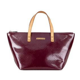 Louis Vuitton Monogram Vernis Bellevue PM Handbag M93584 Violette Purple Patent Leather Women's