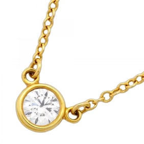 Tiffany Necklace By the Yard 1PD 18KYG Yellow Gold Diamond Women's