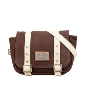 Louis Vuitton Antigua LV Cup Busas PM Shoulder Bag M80661 Brown/Beige Canvas Leather Women's LOUIS