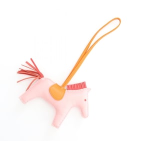 Hermes Hermès Rodeo MM Rose Sakura Orange Bougainvillea Charm Accessory by Anjo Miro, available in