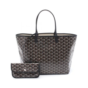 Goyard Saint Louis PM Tote Bag in Coated Canvas and Leather, Women's, Black Multicolor