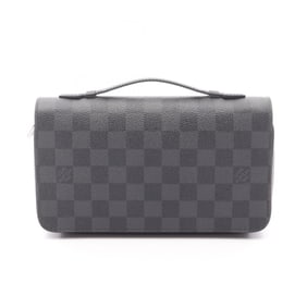 Louis Vuitton Zippy XL Round Long Wallet in Damier Graphite Leather, Men's, Black, N41503