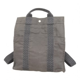 Hermes Hermès Airline Ad PM Backpack/Daypack in Gray Canvas for Women