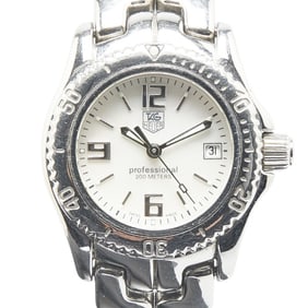 TAG Heuer Link Watch WT141A Quartz Silver Dial Stainless Steel Women's HEUER