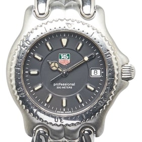 TAG Heuer Cell Watch WG1214-K0 Quartz Black Dial Stainless Steel Women's HEUER