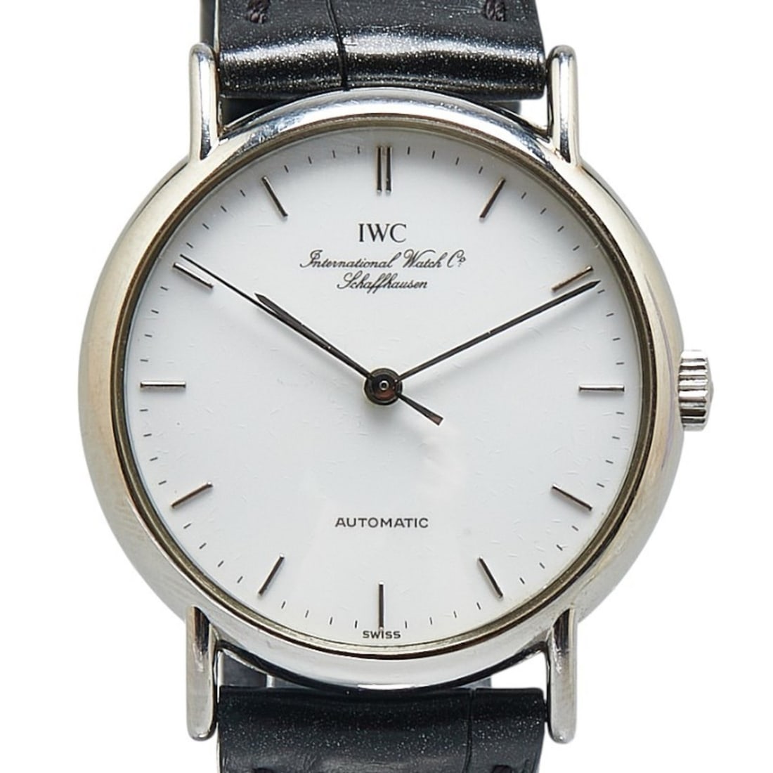 IWC Schaffhausen Portofino Watch IW351403 Automatic with White Dial, Stainless Steel and Leather (1 of 9)