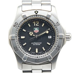 TAG Heuer 2000 Series Watch WK1310 Quartz Black Dial Stainless Steel Women's HEUER
