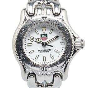 TAG Heuer Sel Watch S90.808 Quartz White Dial Stainless Steel Women's HEUER
