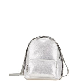 Stella McCartney Falabella Backpack, Silver, Polyester, Women's