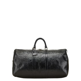 Louis Vuitton Epi Keepall 55 Boston Travel Bag M59052 Noir Black Leather Women's LOUIS VUITTON