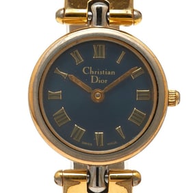 Dior Women's Quartz Watch with Navy Dial and Stainless Steel Plated