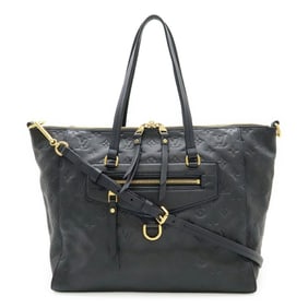 LOUIS VUITTON Monogram Empreinte Lumineuse PM Tote Bag/Shoulder Bag in Leather, Infini, Dark Navy,
