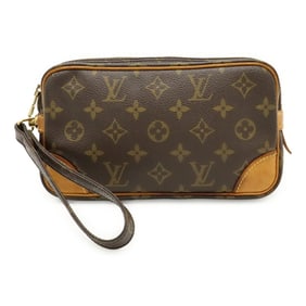 LOUIS VUITTON Monogram Marly Dragonne PM Second Bag, Clutch Handbag, Pouch M51827