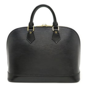 LOUIS VUITTON Epi Alma Handbag Leather Noir Black M52142