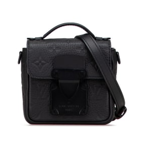 Louis Vuitton Taurillon Monogram Pico S-Lock Mini Handbag/Shoulder Bag, 2-Way, M83148, Black